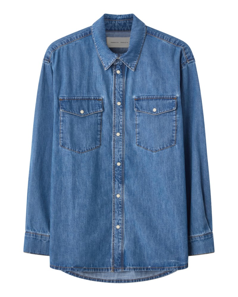 Jeansskjorta angela light blue vintage 1