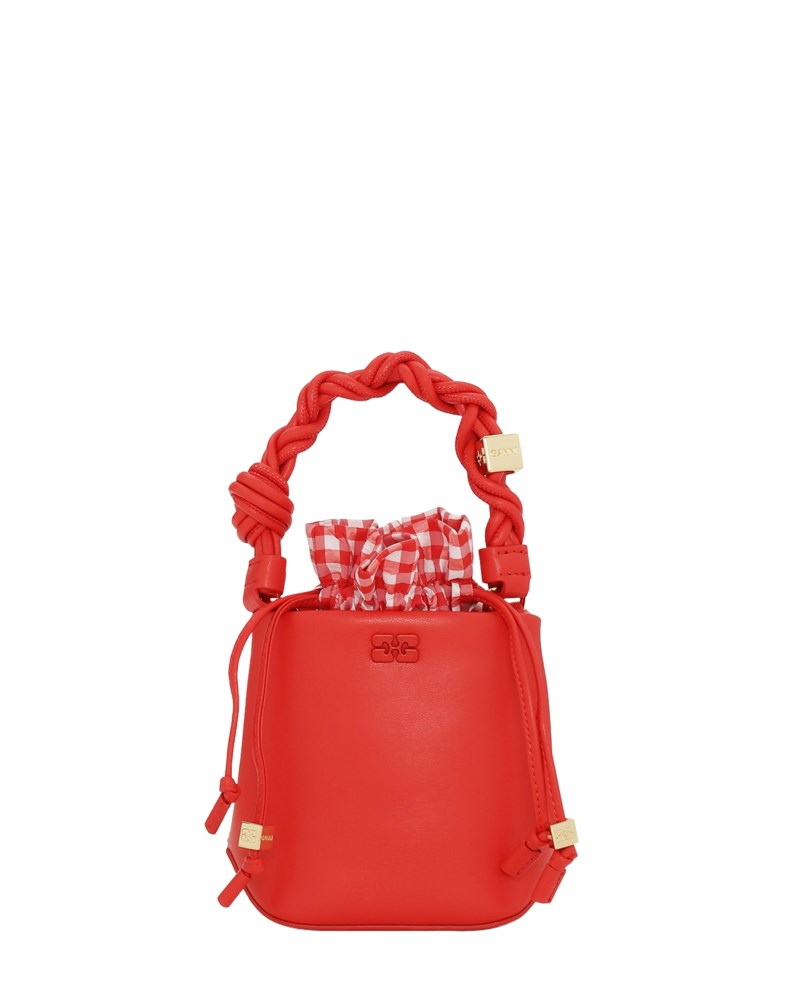 Väska bou bucket mini vichy pouch red alert 1