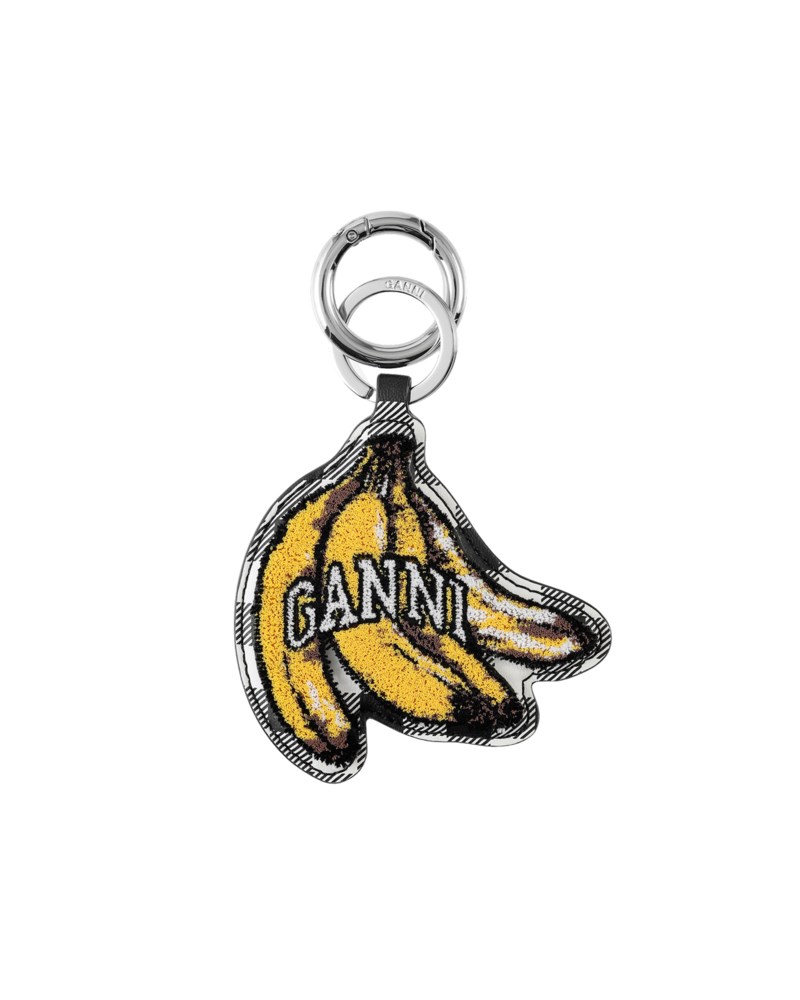 Nyckelring banana velvet gul 1