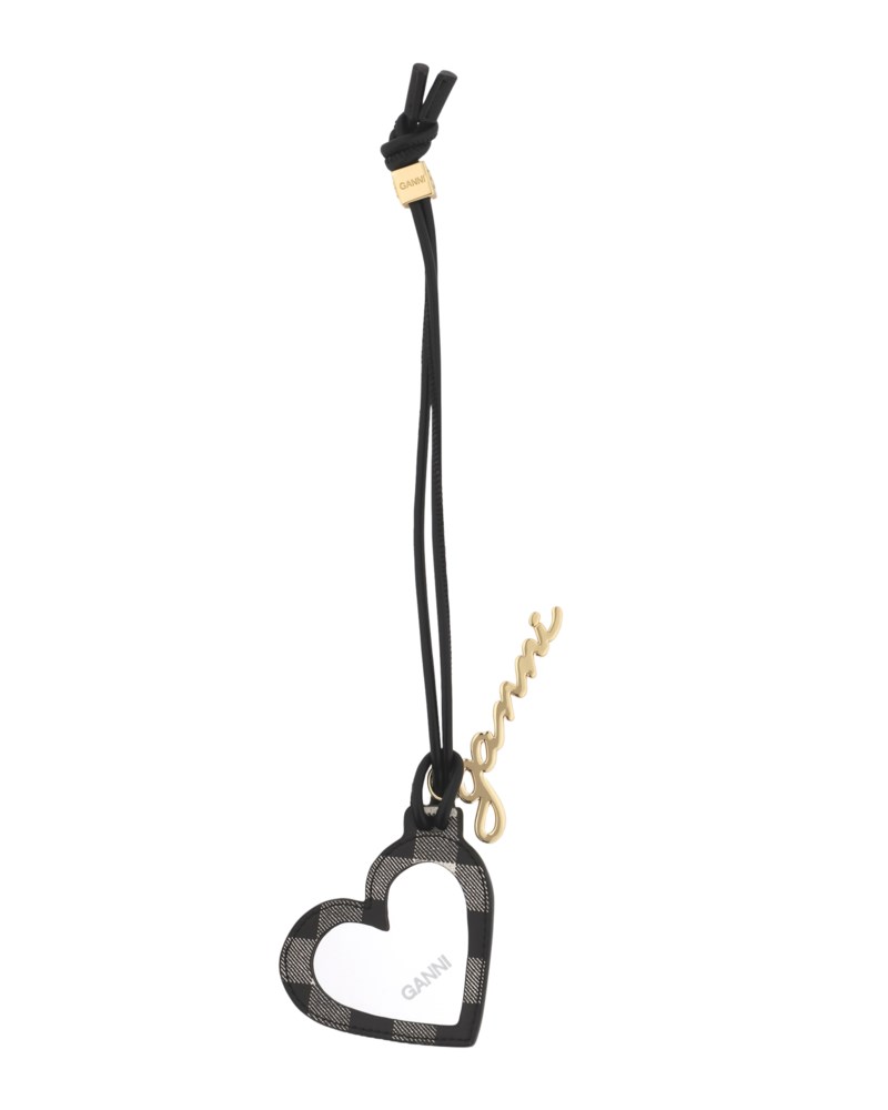 Nyckelring bou heart mirror svart 1