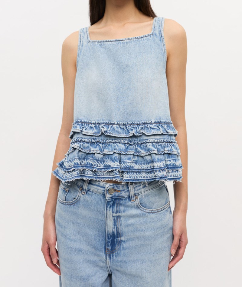 Topp soft rigid denim frill 3