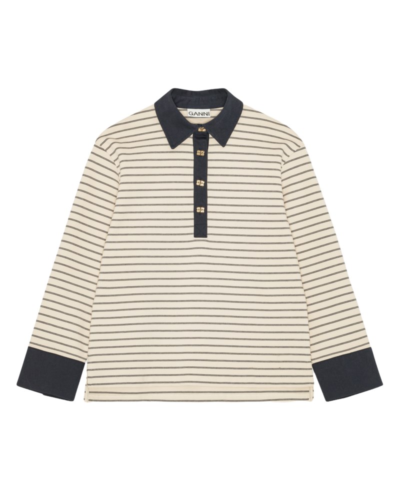 Tröja single piquet jersey polo egret 1