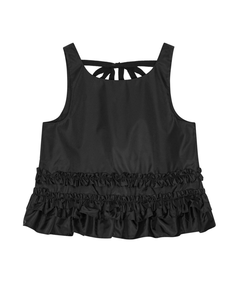 Topp duchesse nylon open back frill 1