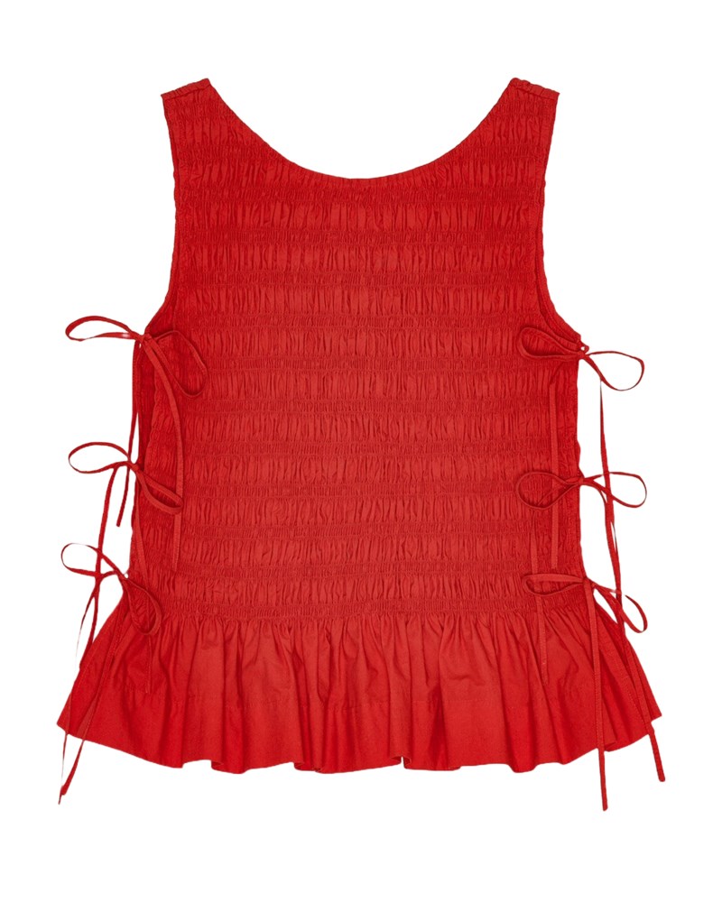 Topp cotton poplin smock tie string 1