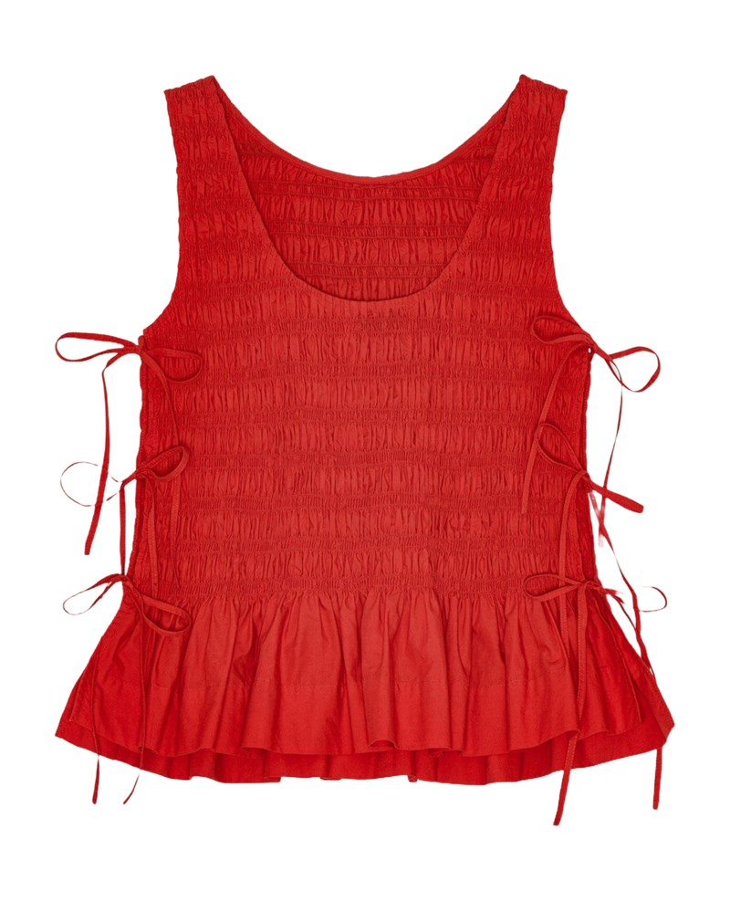 Topp cotton poplin smock tie string 2