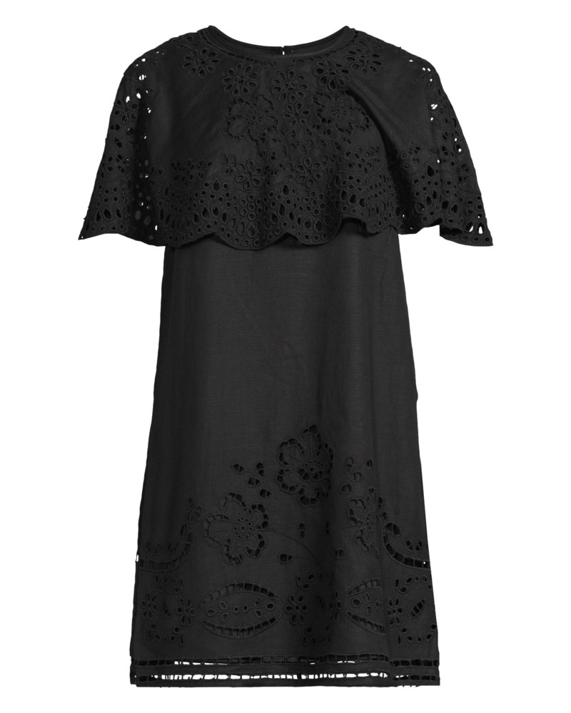 Klänning lula embroidery s slv svart 1