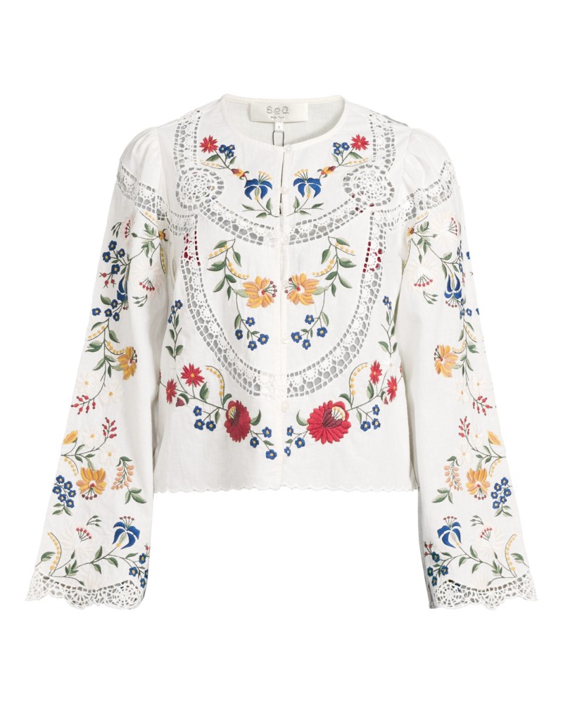 Blus celia embroidery l slv cream 1