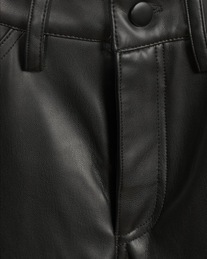 Byxa aina pu leather svart 5