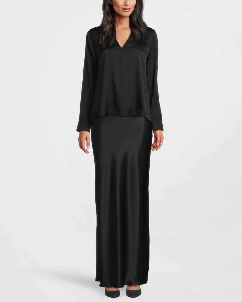 Blus alice silk svart 2