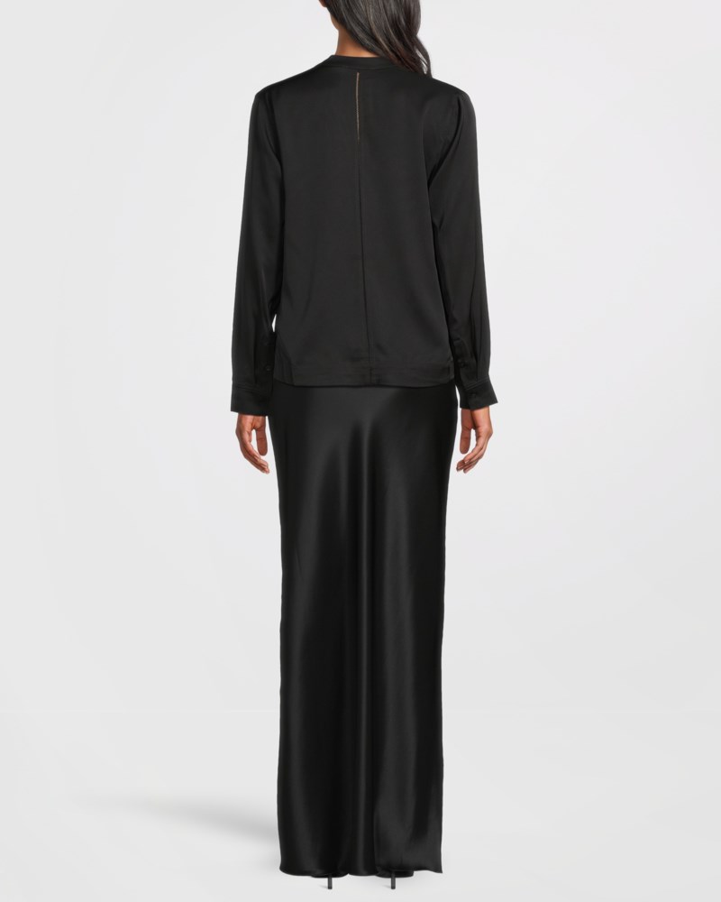 Blus alice silk svart 4