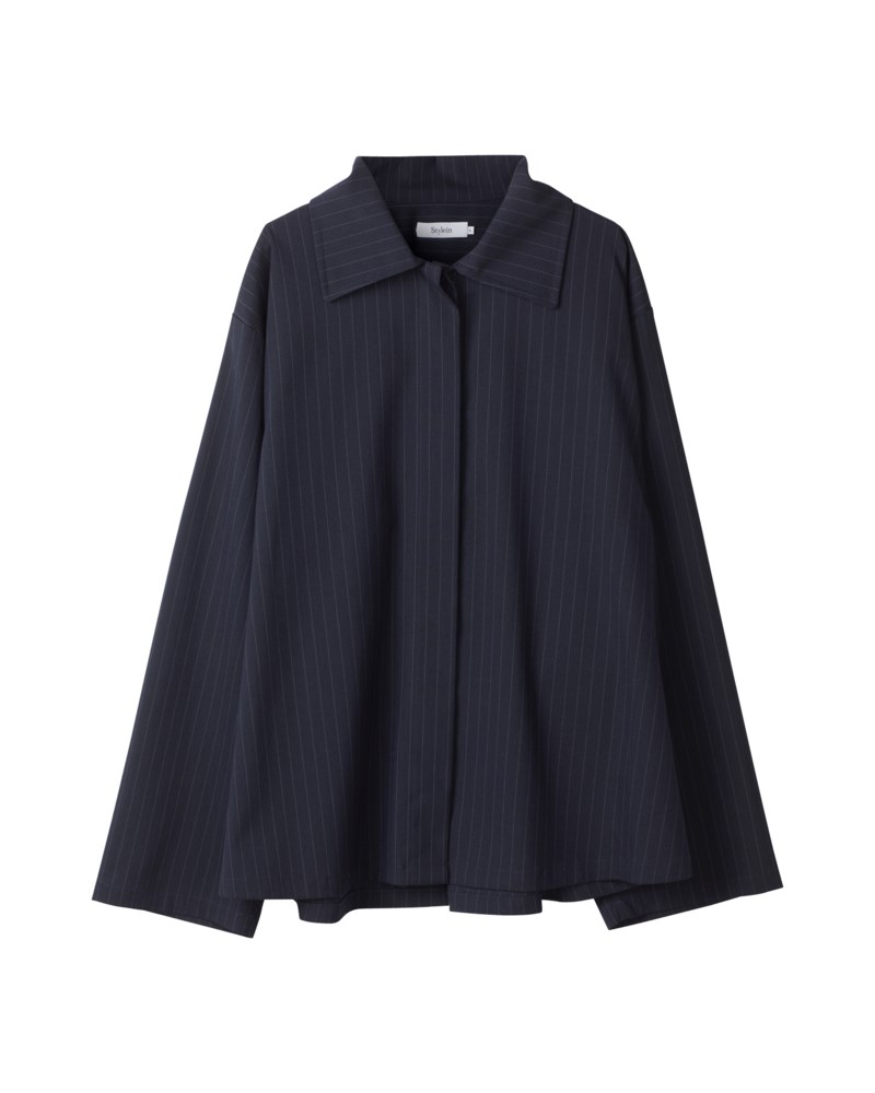 Skjorta brenly navy pinstripe 1