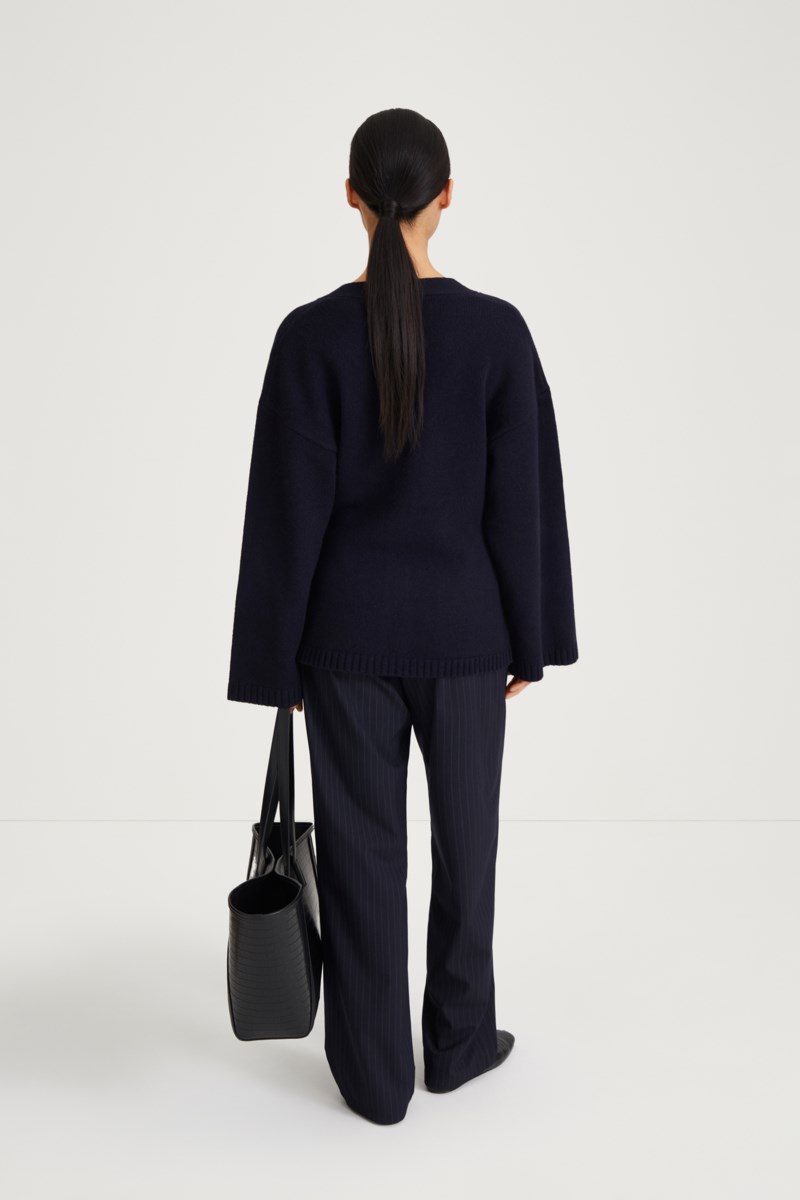 Kofta helia knitted marin 3