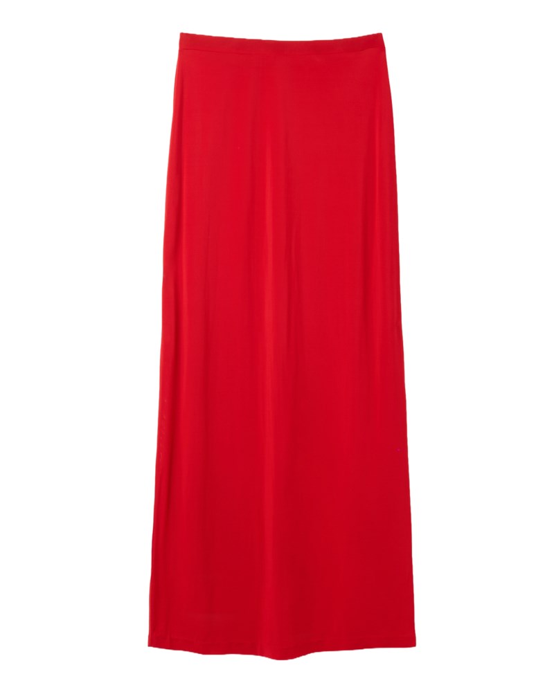 Kjol jersey maxi röd 1