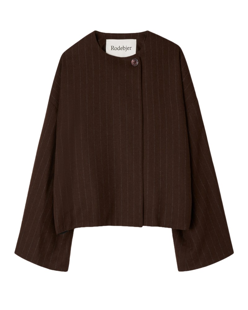 Blazer cleo pinstripe chicory coffee 1