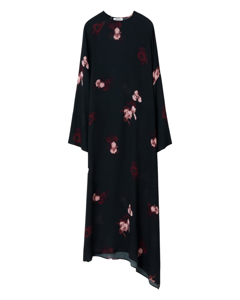 Klänning marge bouquet wine/black 1