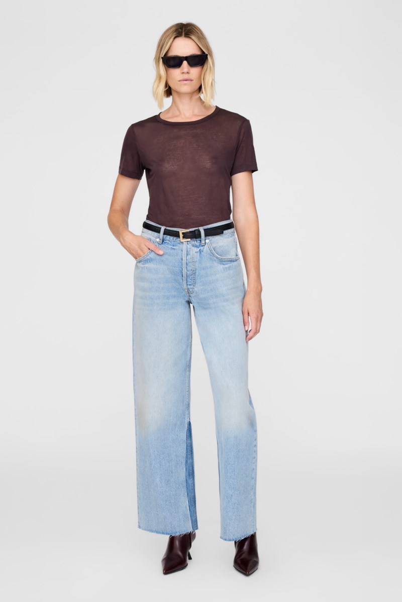 T-shirt sylvie mörkbrun 2