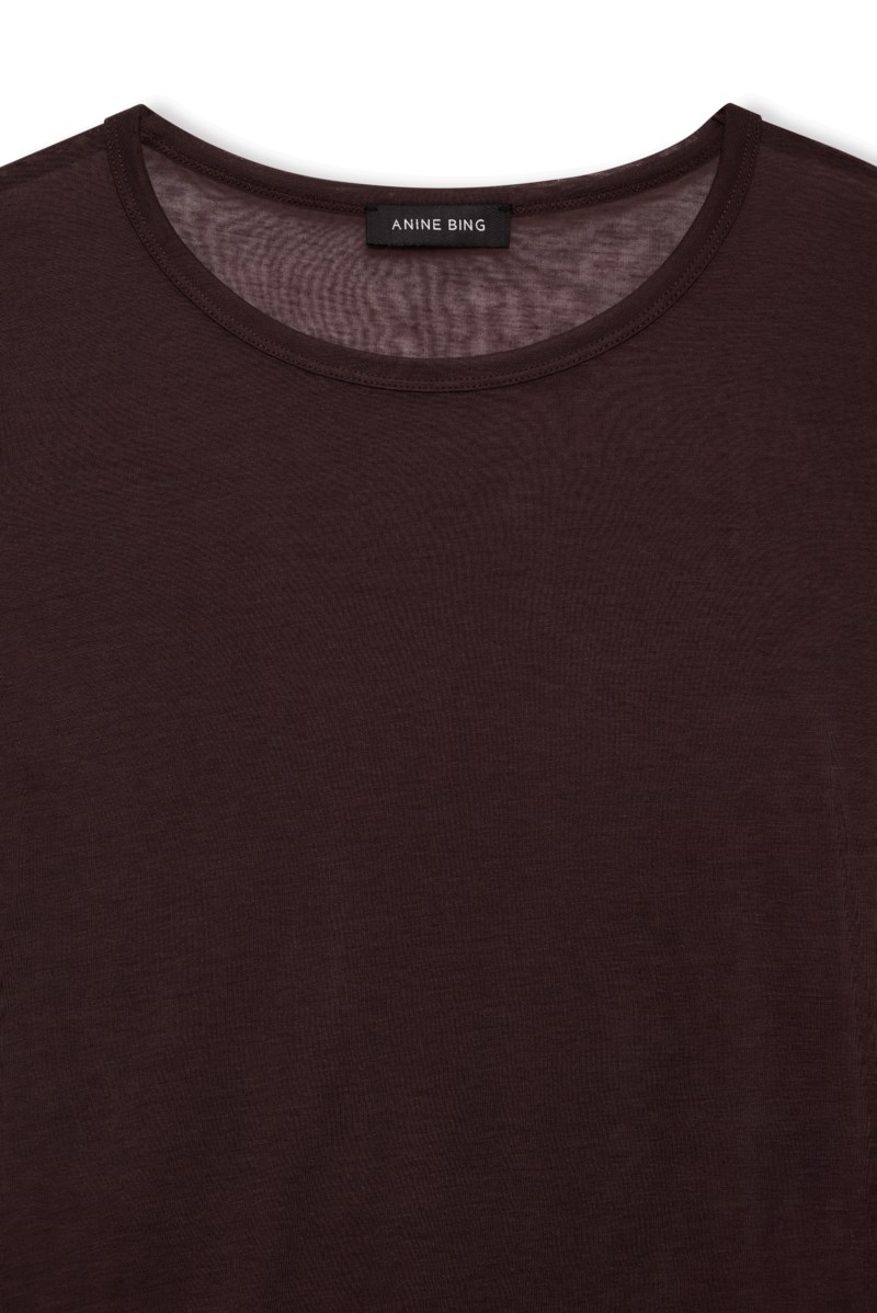 T-shirt sylvie mörkbrun 4