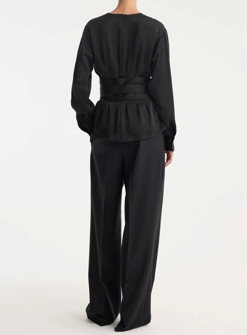 Blus kimono satin top 3