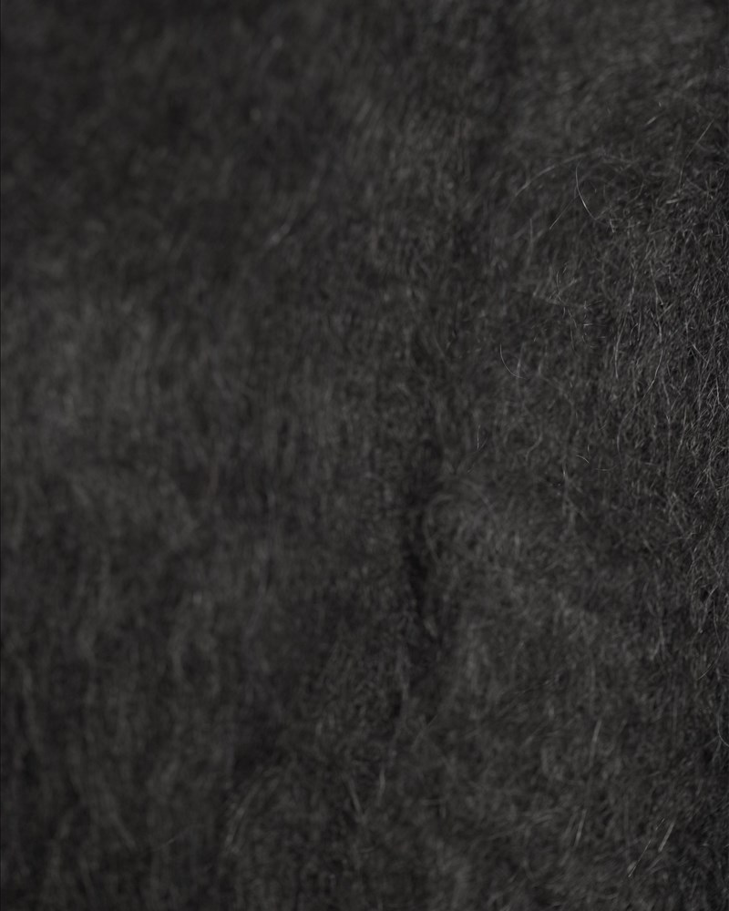 Kofta hairy knit svart 5