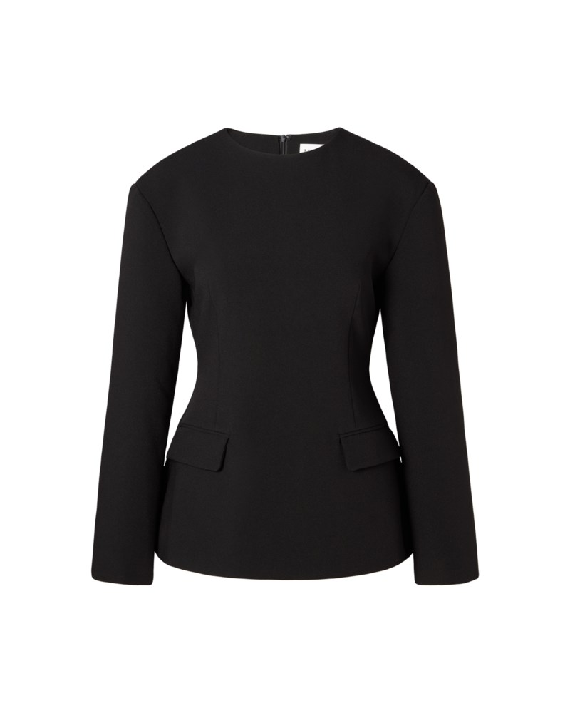 Blus athina tailored fitted long sleeve 1