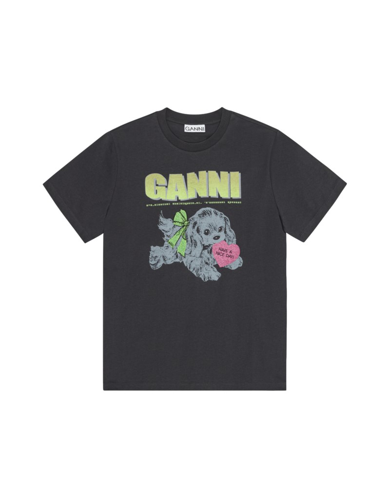 T-shirt basic neon puppy mörkgrå 1