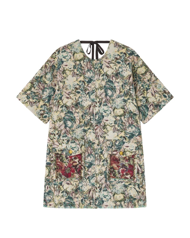 Klänning tapestry jacquard kimono mini 1
