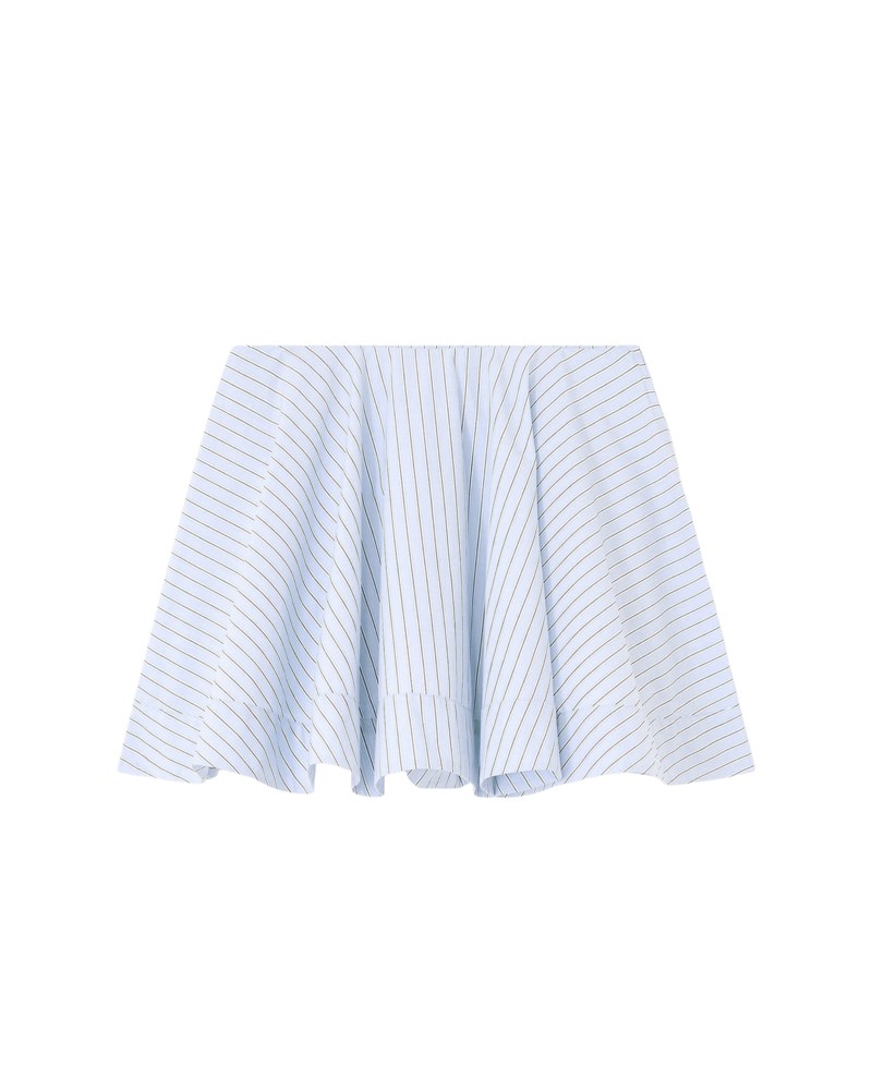 Kjol stripe cotton mini circle 1