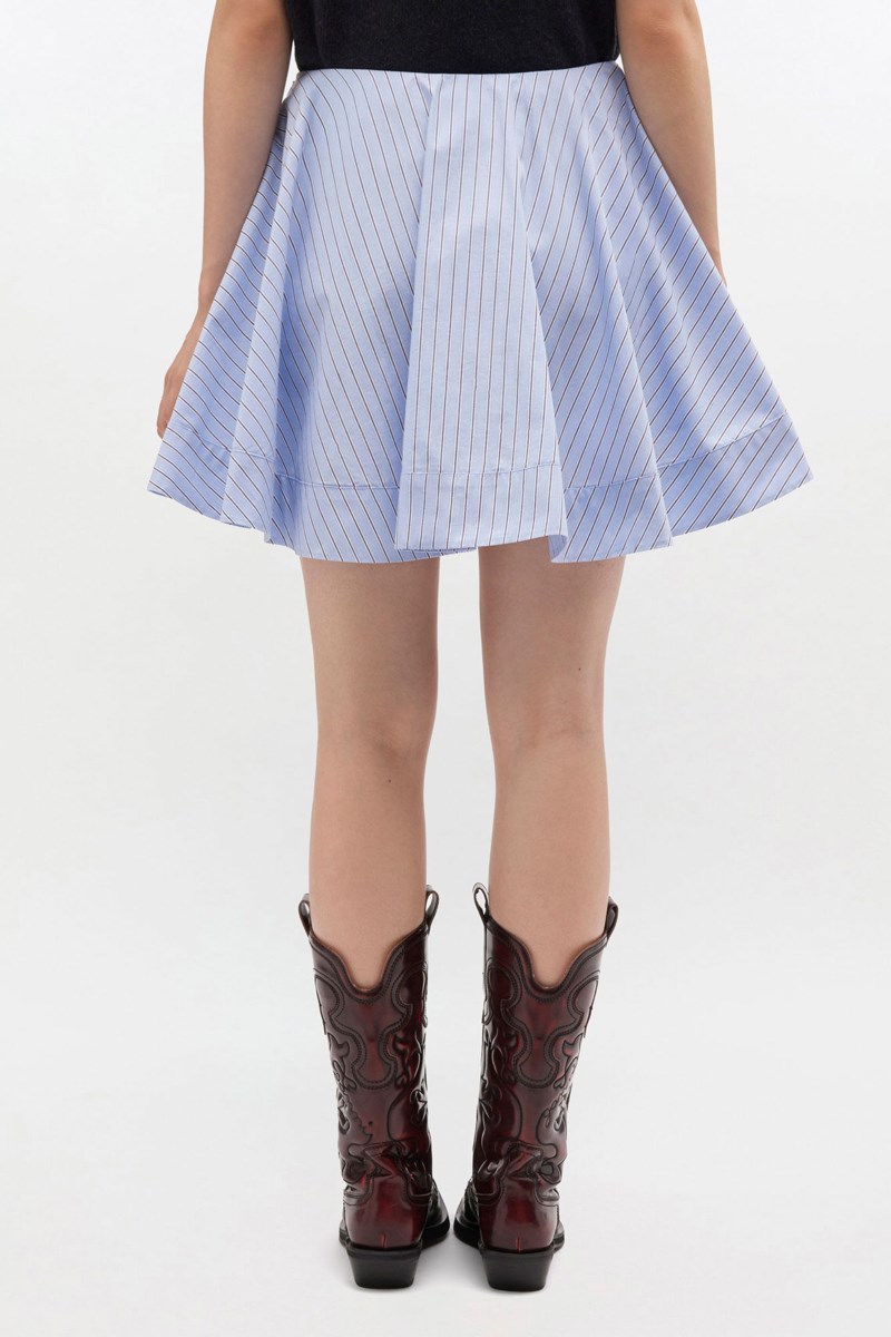 Kjol stripe cotton mini circle 3