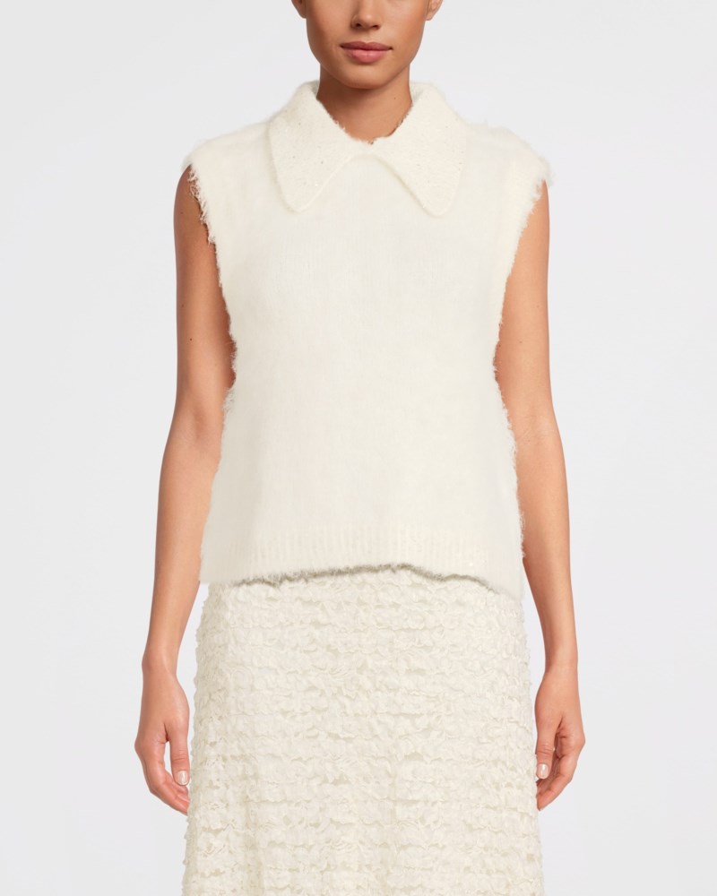 Topp hairy knit offwhite 2
