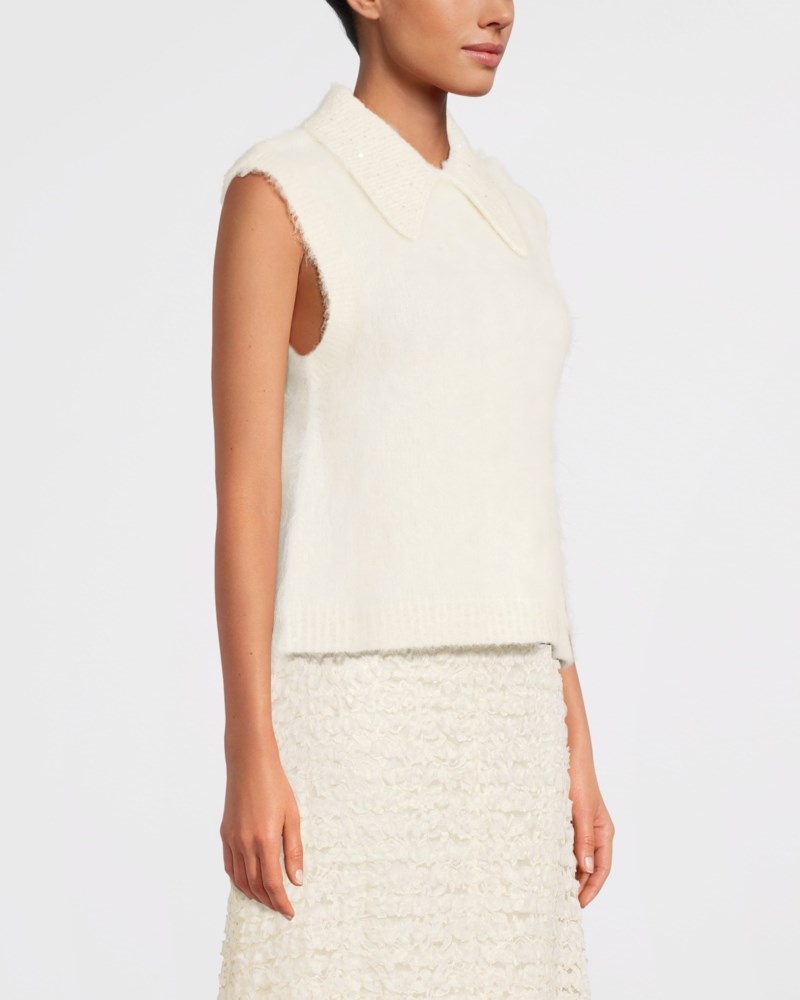 Topp hairy knit offwhite 3