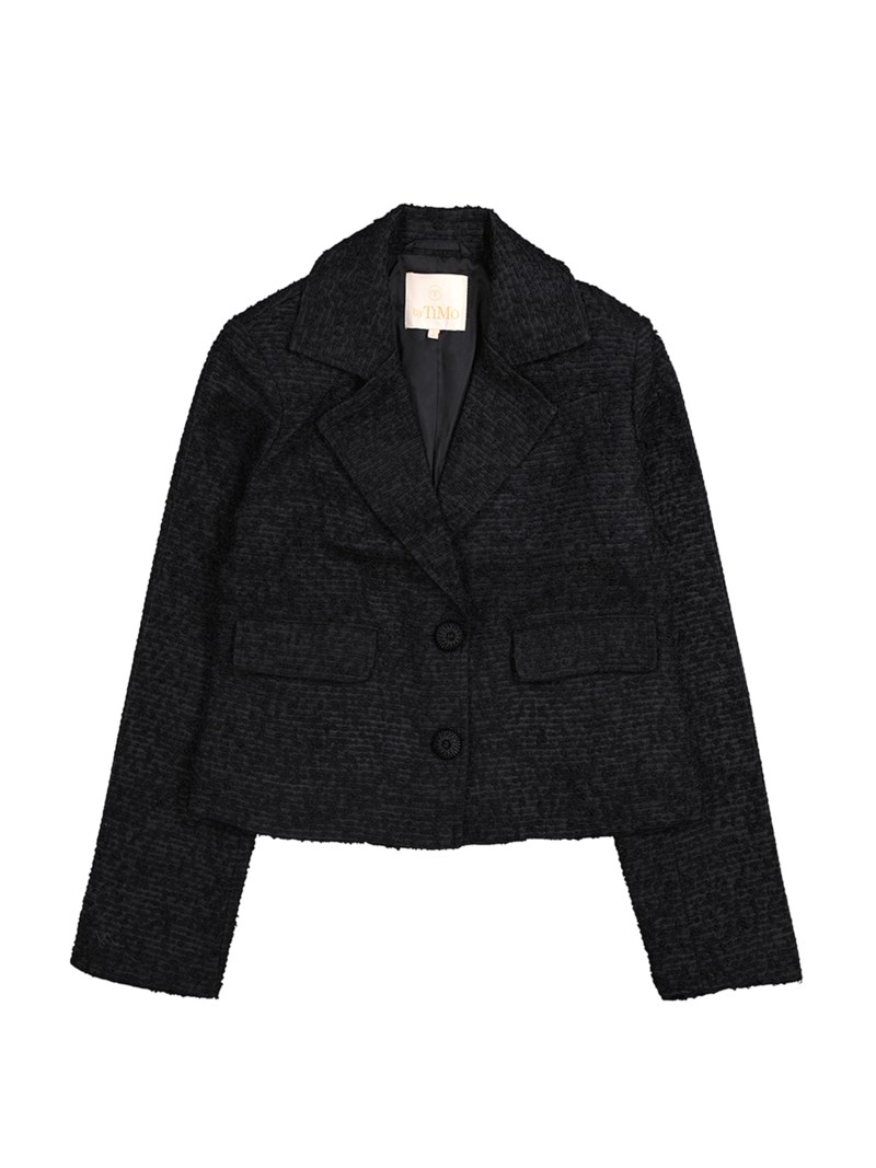 Jacka boucle svart 1