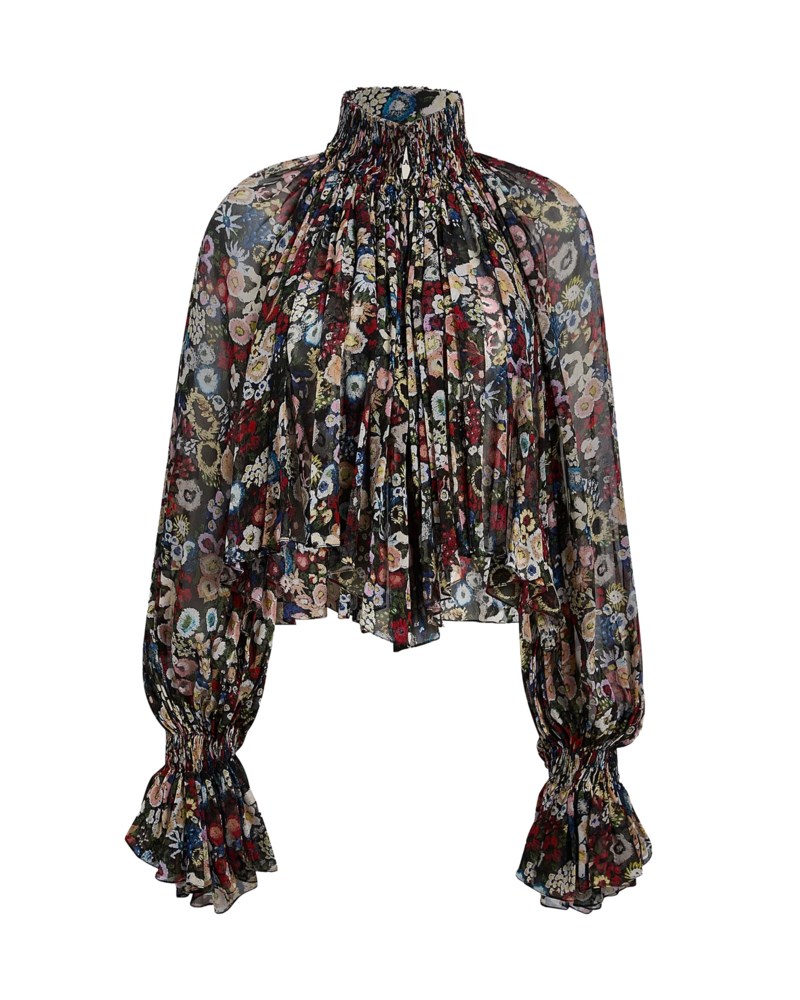 Blus durer black multi 1