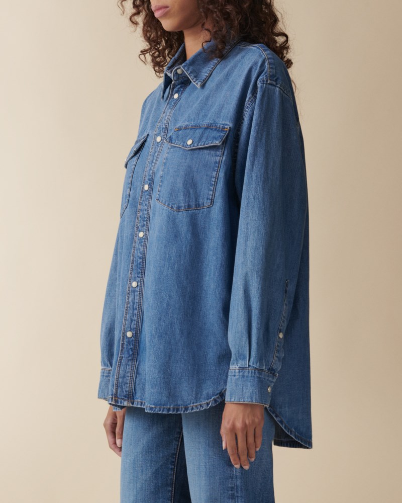 Skjorta angela light blue vintage 3