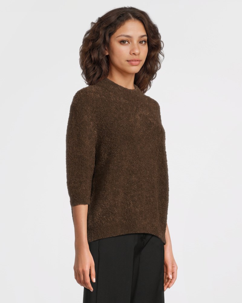 Tröja fluffy boucle chalk melange 3