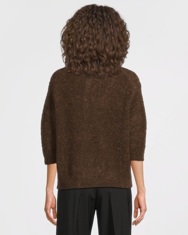 Tröja fluffy boucle chalk melange 4