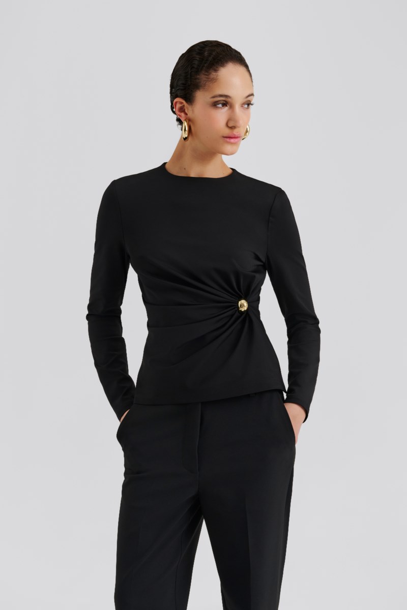 Topp mailey jersey brooch svart 2