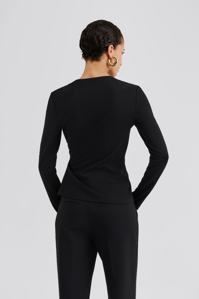 Topp mailey jersey brooch svart 3
