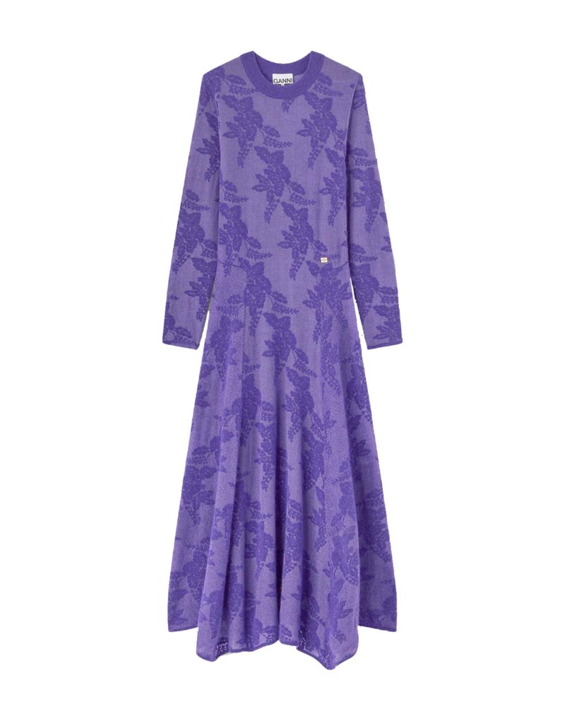 Klänning sheer flower jacquard passion flower 1