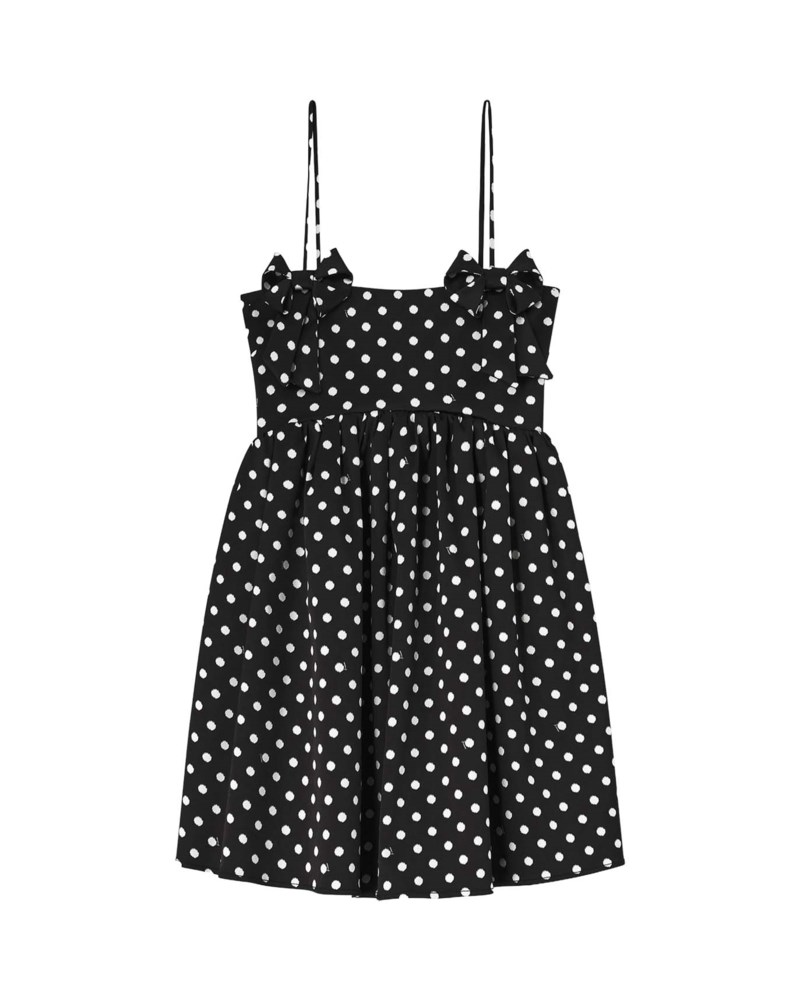 Klänning dots double satin mini strap 1