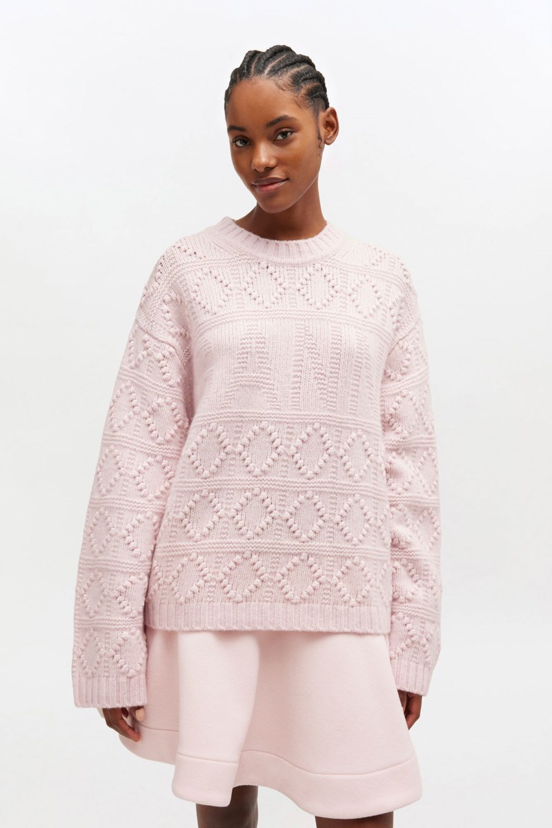 Tröja cotton wool bubble chalk pink 2