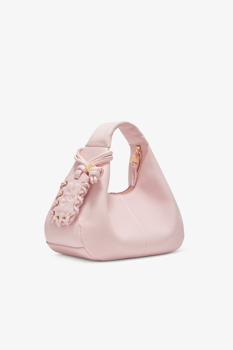 Ganni Handväska hobo mini grained dam – bild 2