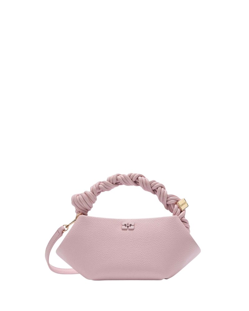 Handväska bou mini grained chalk pink 1