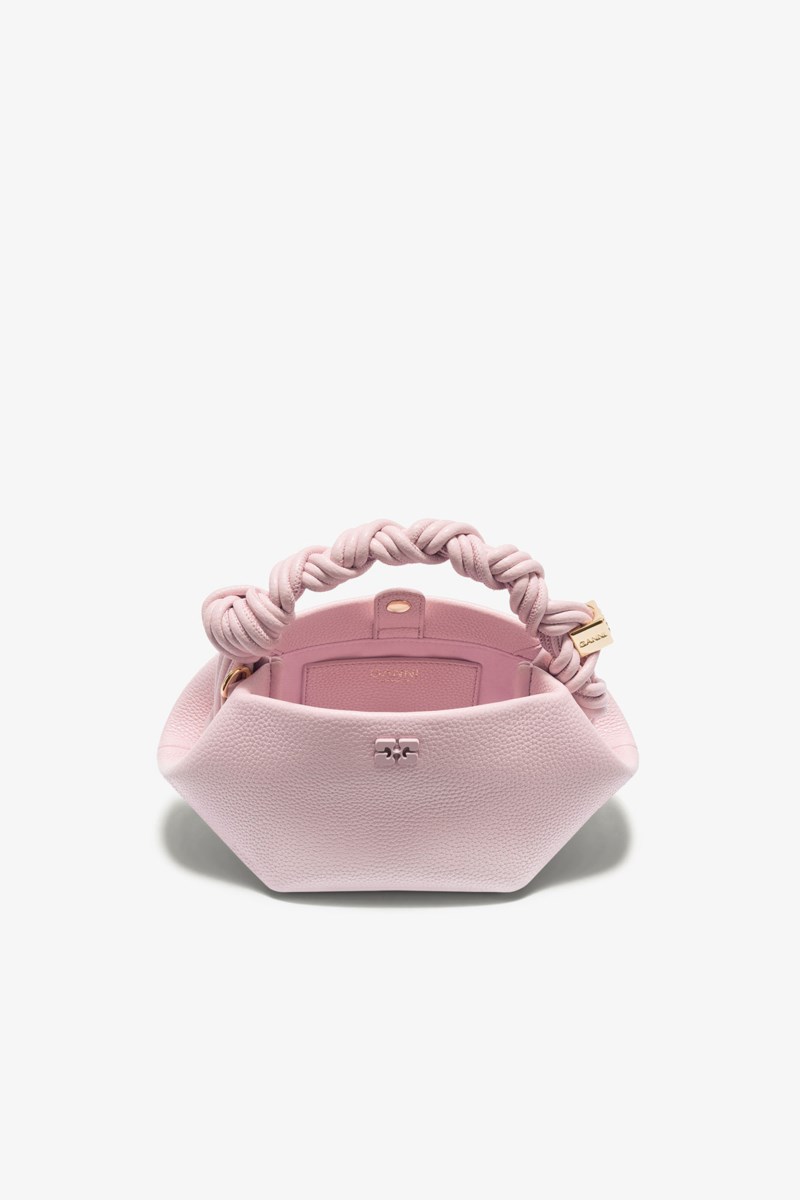 Handväska bou mini grained chalk pink 2