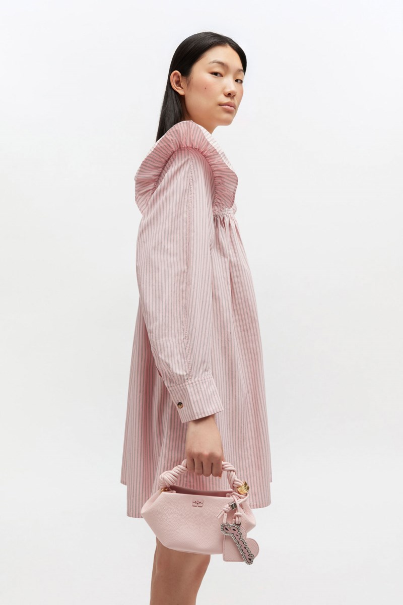 Handväska bou mini grained chalk pink 4