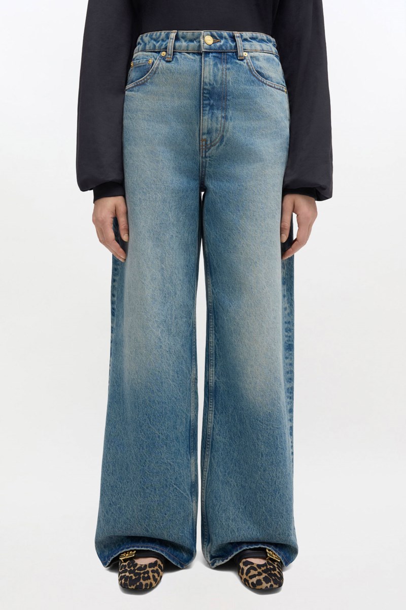 Ganni Jeans essentials tint rigid denim lari dam – bild 2