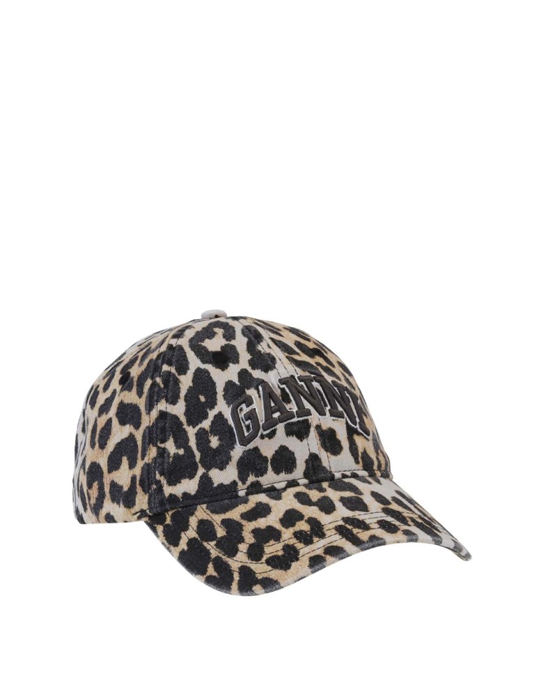 Keps washed cotton canvas leo emb leopard 1