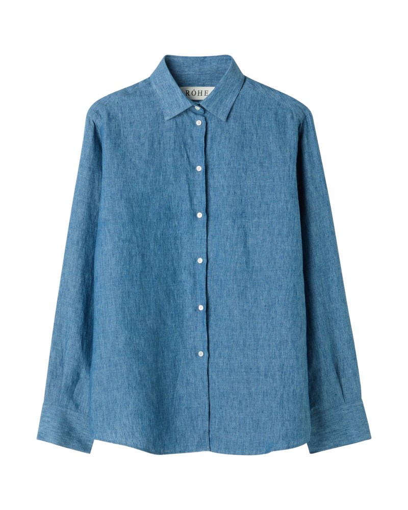 Skjorta classic chambray linen 1