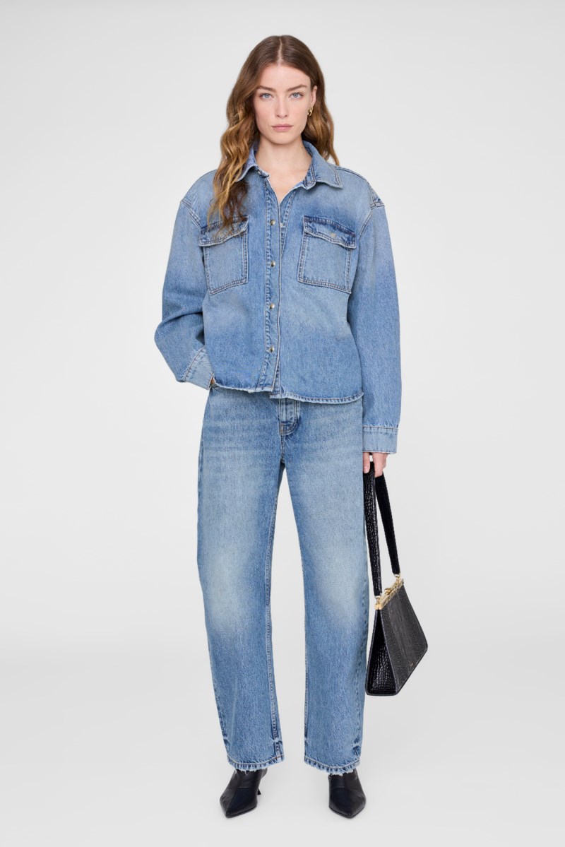 Skjorta paxton washed blue 2