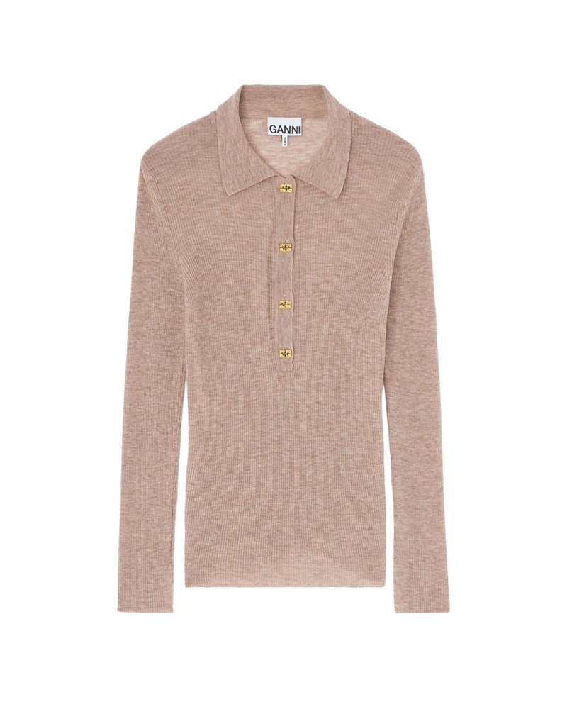 Tröja sheer wool ribbed