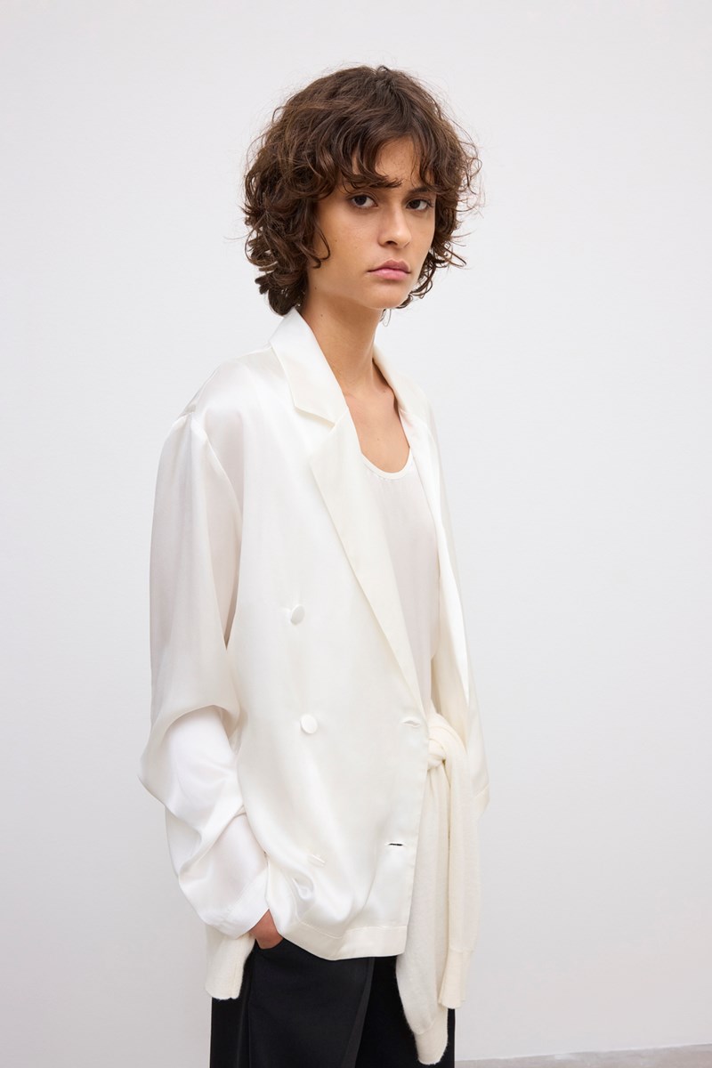 Dagmar Topp db silk blazer dam – bild 3